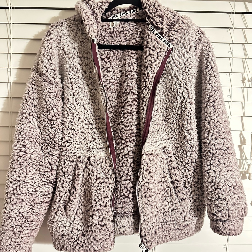 Cozy, Sherpa Zip-up with Hood